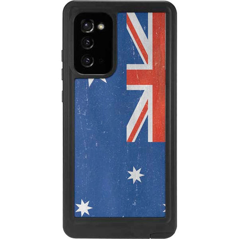 Australia Flag Distressed Galaxy Note20 5G Waterproof Case